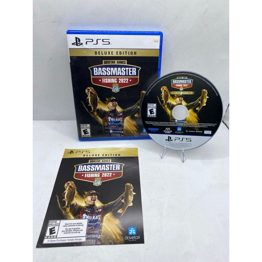 Bassmaster Fishing 2022: Deluxe Edition - Sony PlayStation 5 PS5 catfish crappie